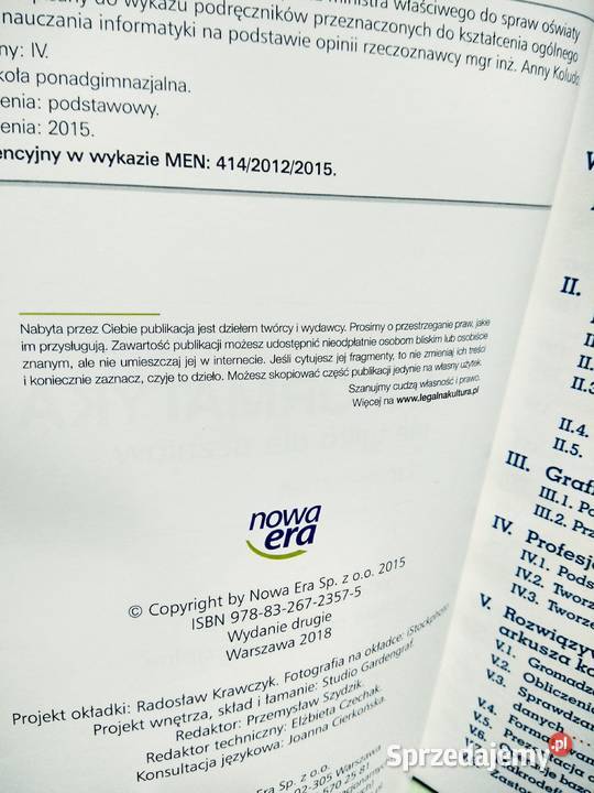 Informatyka nie uczniów outlet wyprzedaż Warszawa