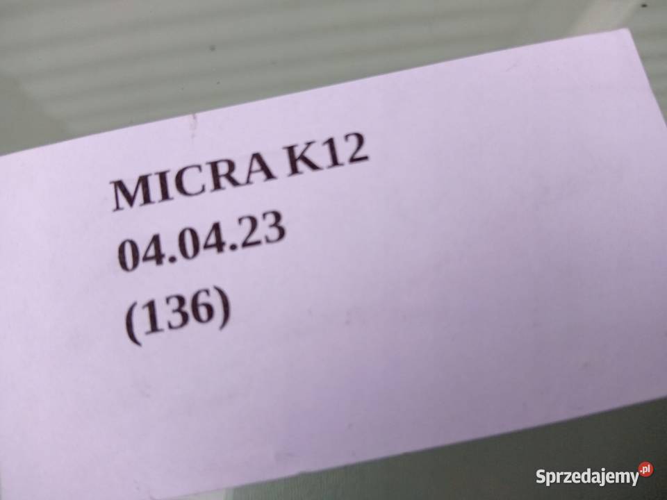 SZYBA CZOŁOWA PRZÓD PRZEDNIA NISSAN MICRA K12 Części samochodowe Nowy Tomyśl