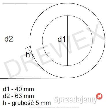 Przekładka podkładka dystansowa mosiężna mosiądz Biznes i Przemysł Sidzina