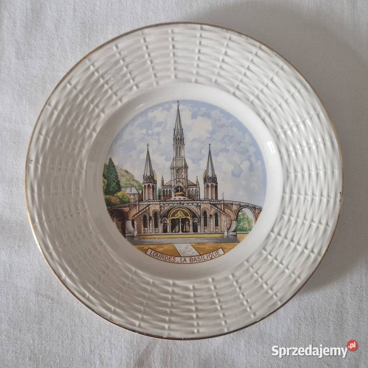 Ozdobny talerz porcelanowy z wizerunkiem Warszawa sprzedam