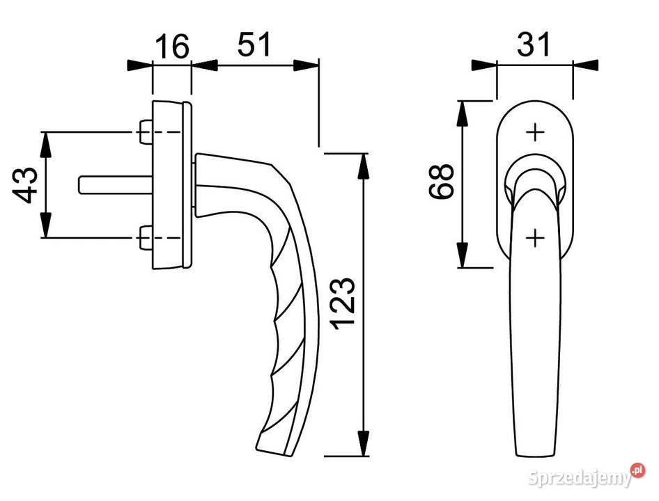 Klamki okienna HOPPE Atlanta Secustik czarny mat Białystok