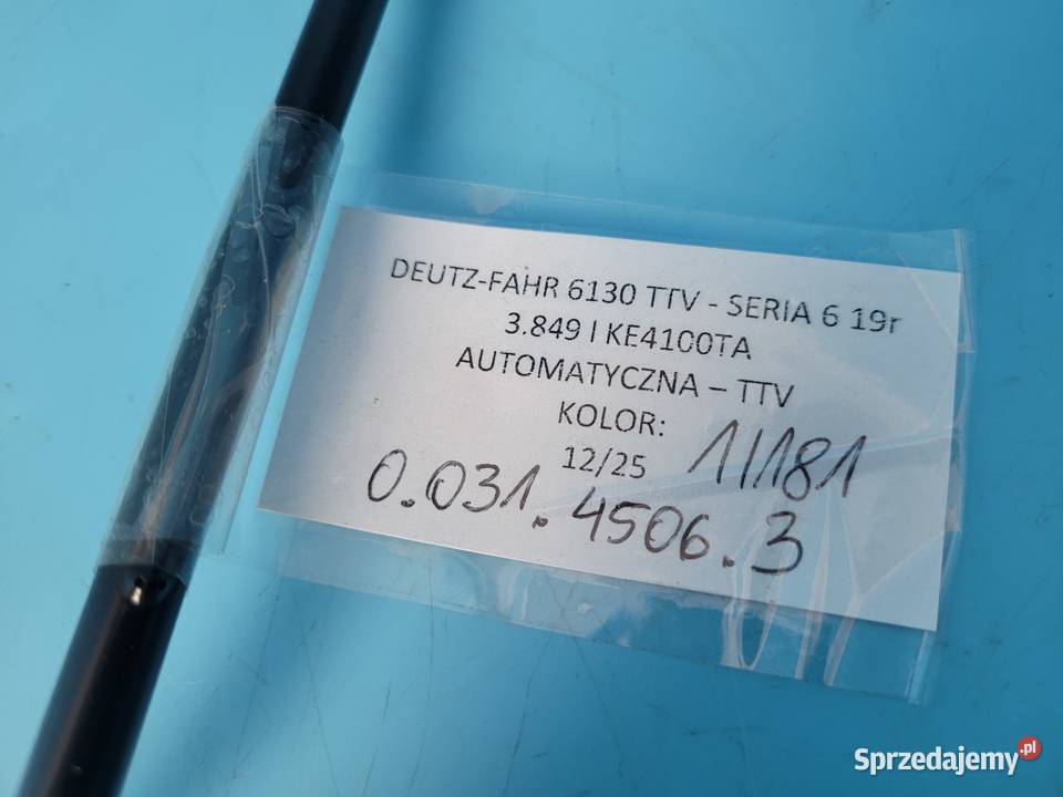 DEUTZFAHR 6130 TTV PRZEWÓD RURA HYDRAULICZNA kujawsko-pomorskie Kolno