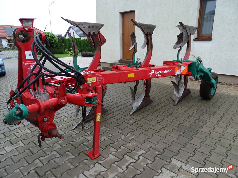 Pług Kverneland em 100 3 skibowy non stop resor
