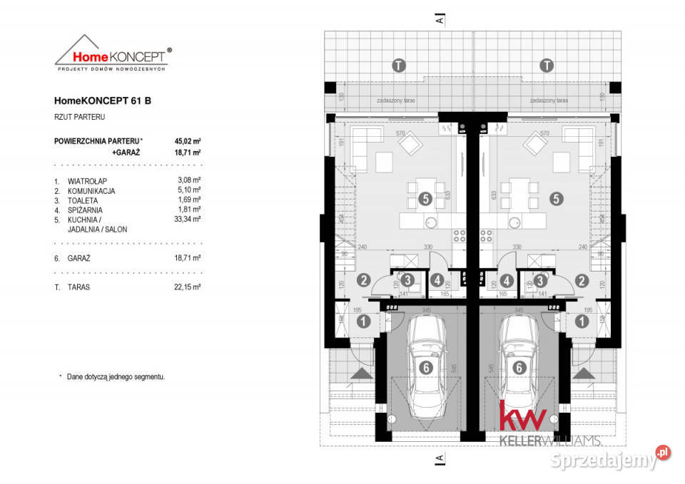 Dom szeregowy 116m2 Sztum 861m2