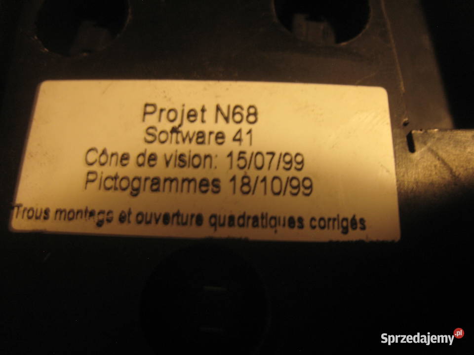 Panel sterowania nawiewów klimatyzacji automa Rok produkcji 2000 Kraków