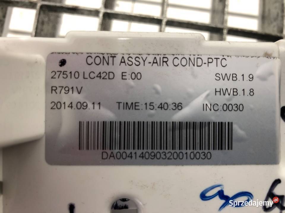 PANEL STEROWANIA NAWIEWU RENAULT TRUCKS D