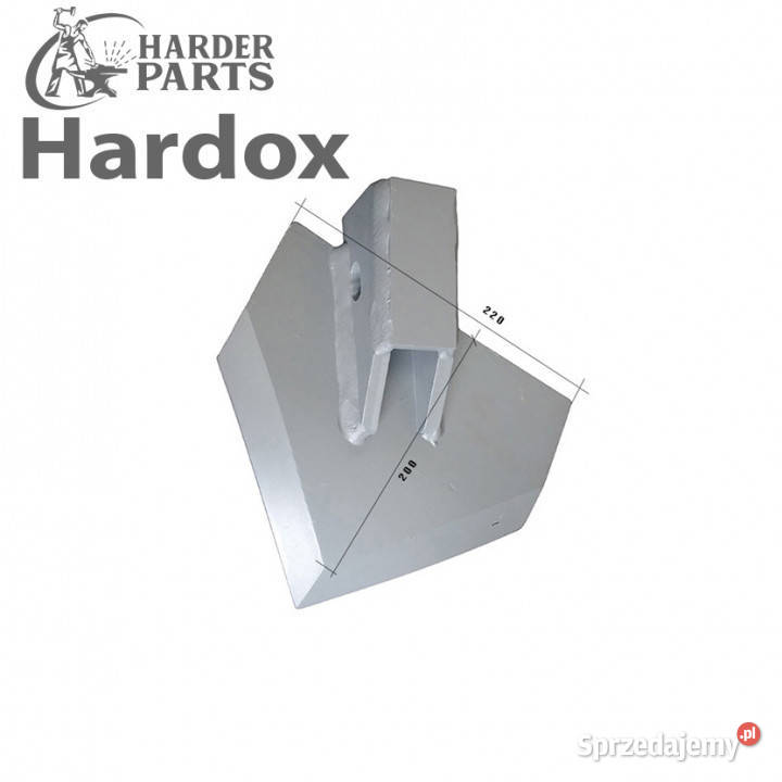 Lemiesz HARDOX S22A220B200p części do glebogryzarki IMANTS