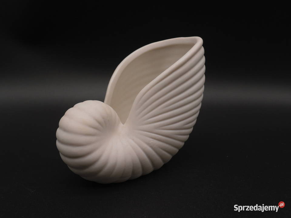 Ceramiczna biała muszla ozdoba Raszków