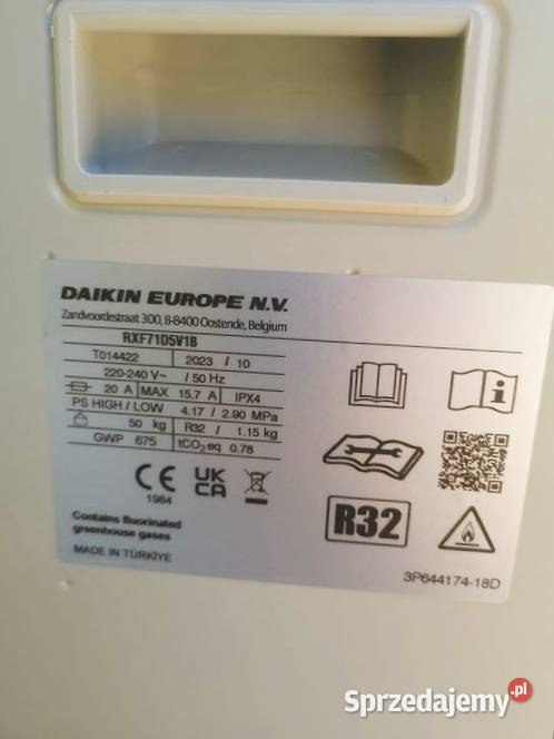 Klimatyzator Daikin 71 kW komplet NOWY Warszawa