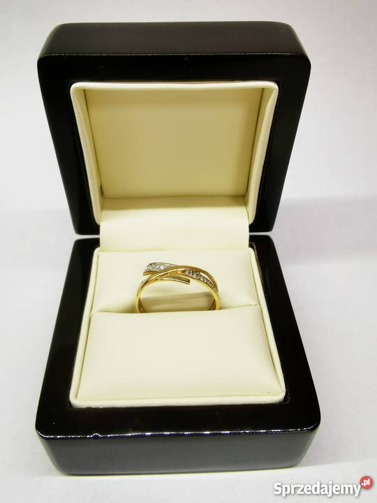 PIERŚCIONEK Z DIAMENTEM 201 GRAM 750 Konin sprzedam