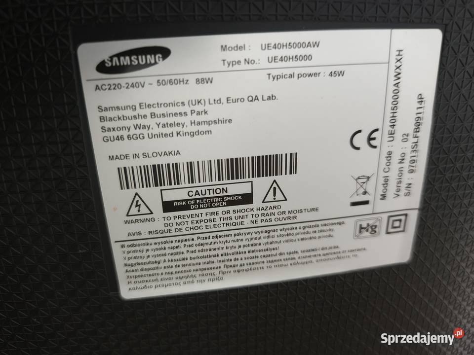 Telewizor Sprzedam Samsung 40 Radomsko