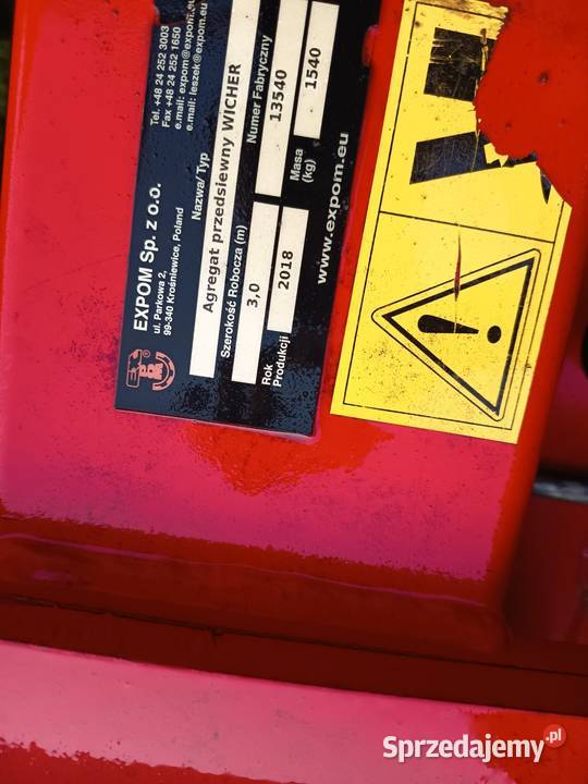 Agregat uprawowy expom wicher 3m Agregaty Kraków