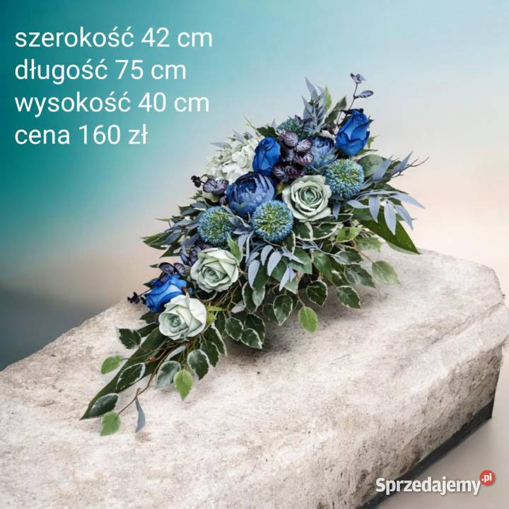 Piękne wiązanki na cmentarz obciążone wykonane z
