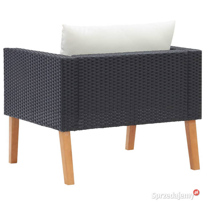 Pojedyncza sofa ogrodowa z poduszkami rattan PE mazowieckie Warszawa