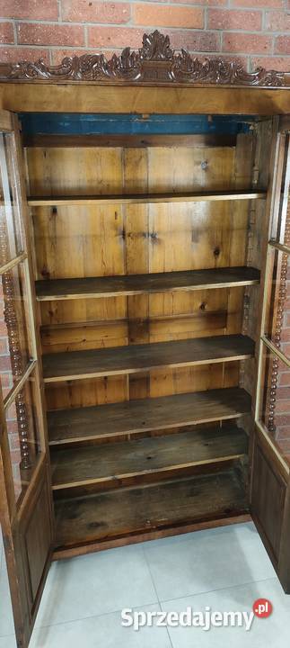 Piękna biblioteka witryna biedermeier antyk Łagów sprzedam