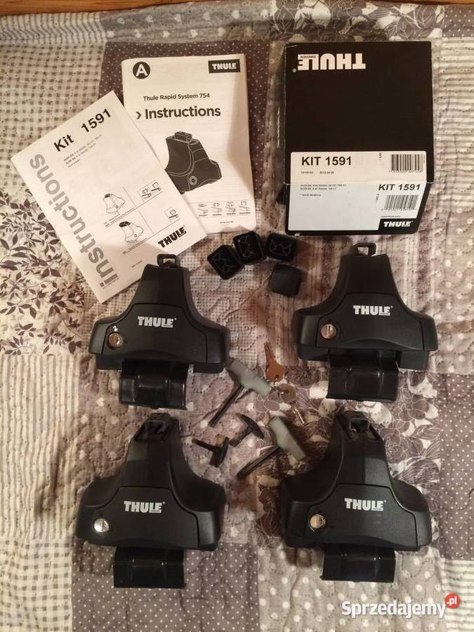 Bagażnik stopy zestaw Thule Rapid System 754 KIT Łódź