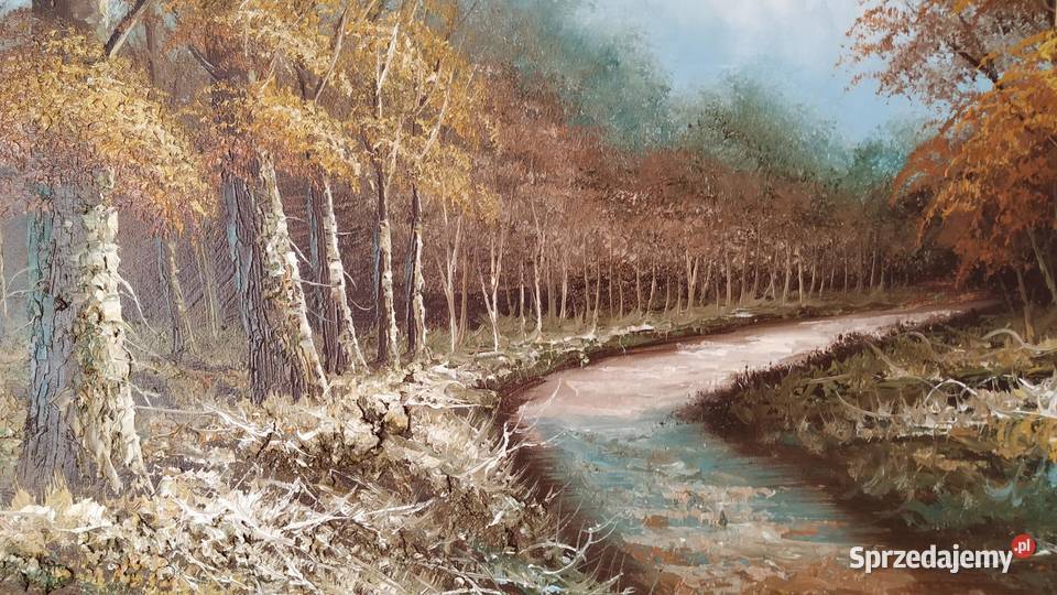 JESIENNA SCENA Eugen Kingman 1950 VINTAGE sprzedam