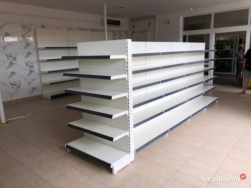 REGAŁY SKLEPOWE METALOWE gondola środkowy regał Sklep