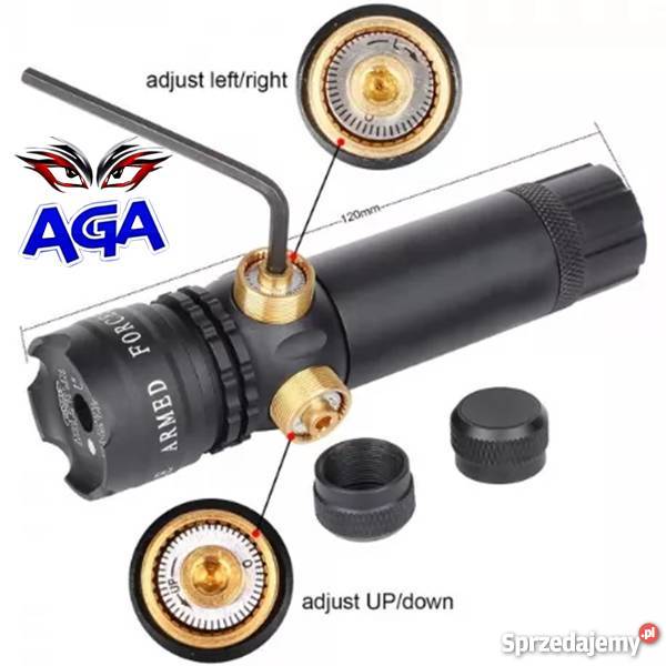 Celownik Laserowy CZERWONY LASER Montaż Do 22 mm