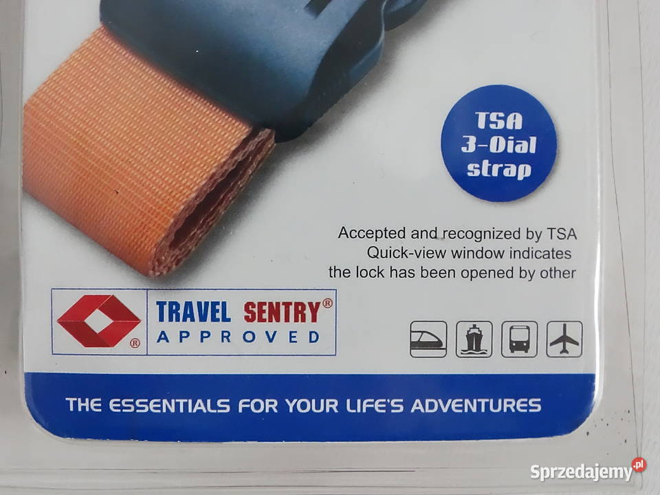 Pas do bagażu z zamkiem TSA ProIdee Pomarańczowy Biłgoraj sprzedam