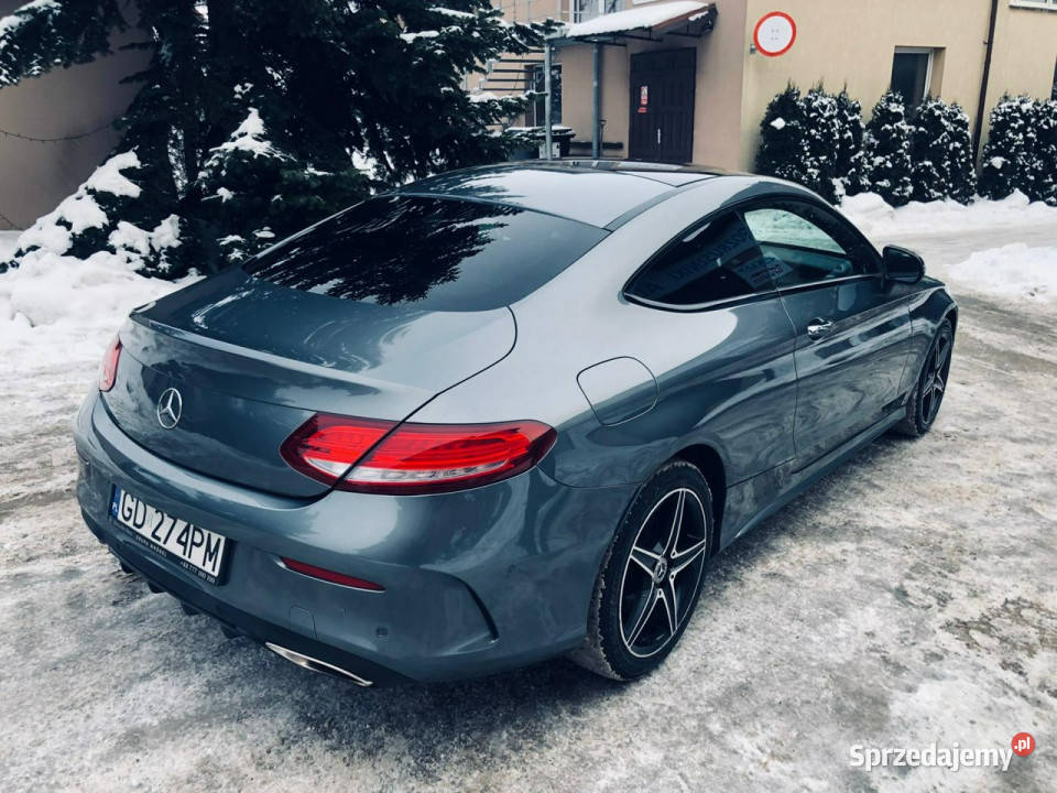 Mercedes C 200 Polski Salon bezwypadkowy W205 światła do jazdy dziennej pomorskie Banino
