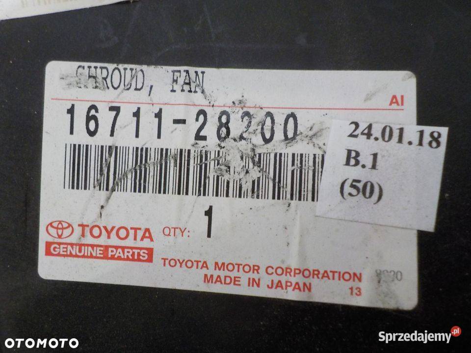 OBUDOWA WENTYLATORA CHŁODNICY CAMRY VI 6 0106 Nowy Tomyśl sprzedam