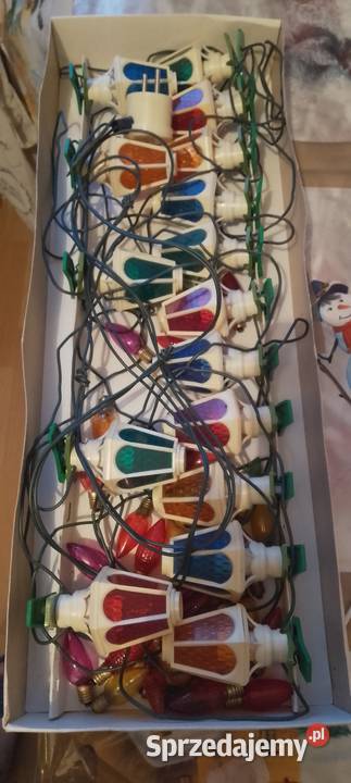 Lampki choinkowe z czasów PRLu Miechów