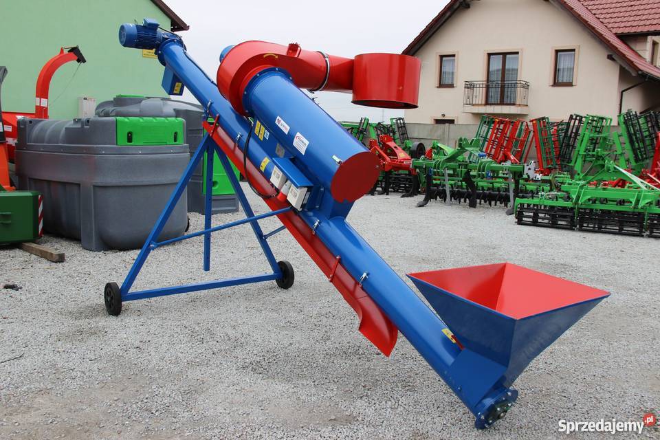 Przenośnik ślimakowy z czyszczarką pneumatyczną nieuszkodzony Maszyny rolnicze Rogóźno