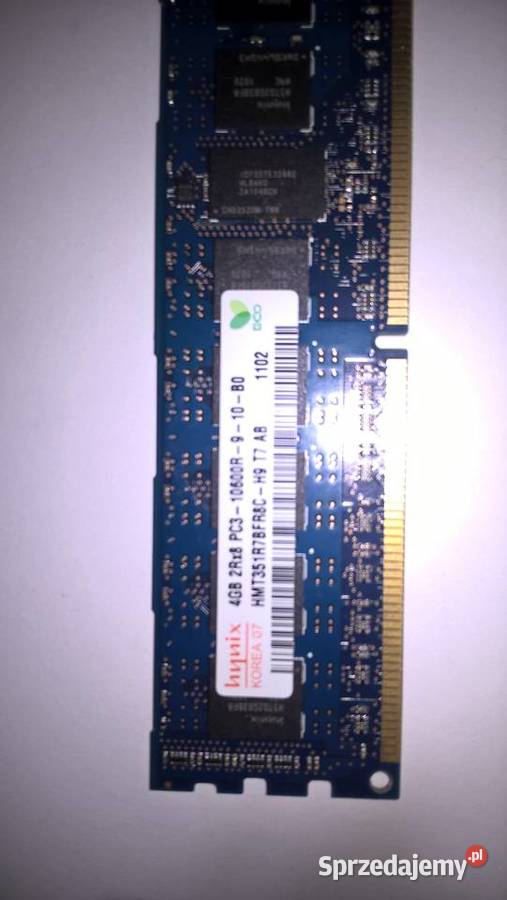 Hynix HYNIX DDR3 4GB PC310600R ECC 1R CL 9.0 Kraków sprzedam