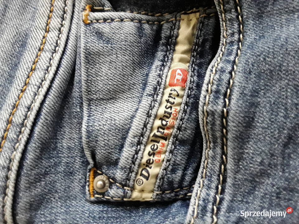 Męskie spodnie jeans W30 L32 Diesel Industry Odzież codzienna