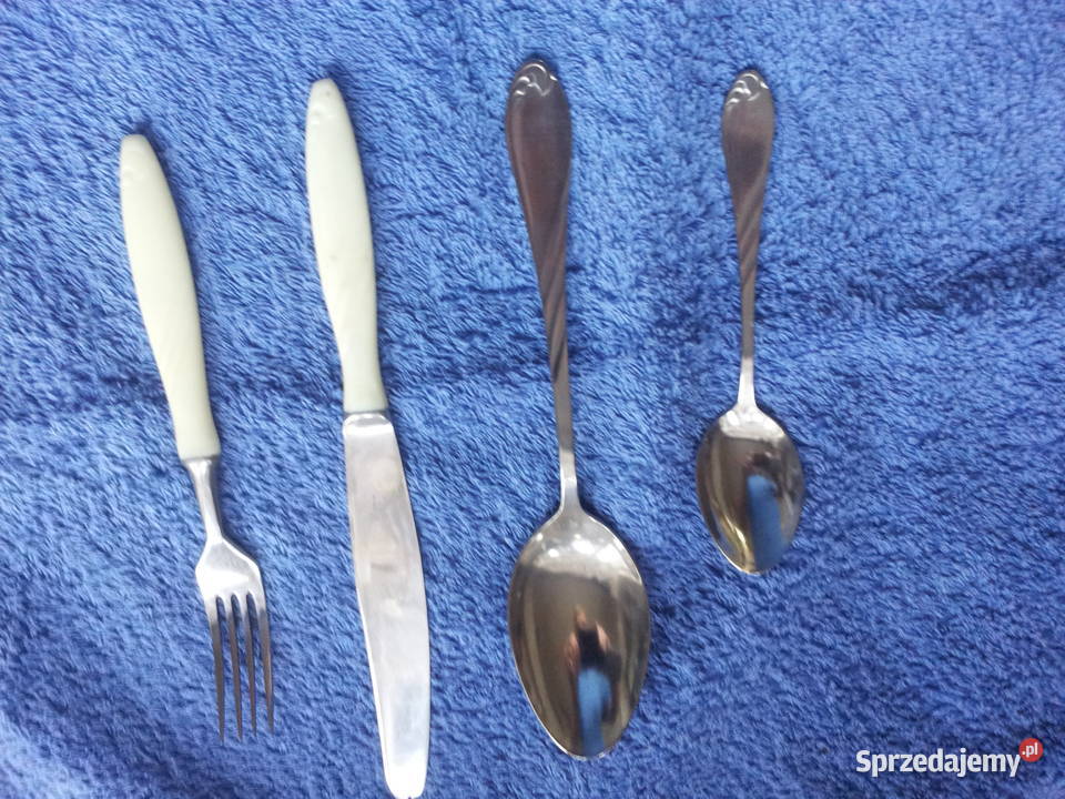 Komplet sztućców 24 ukraińskich w futerale Będzin