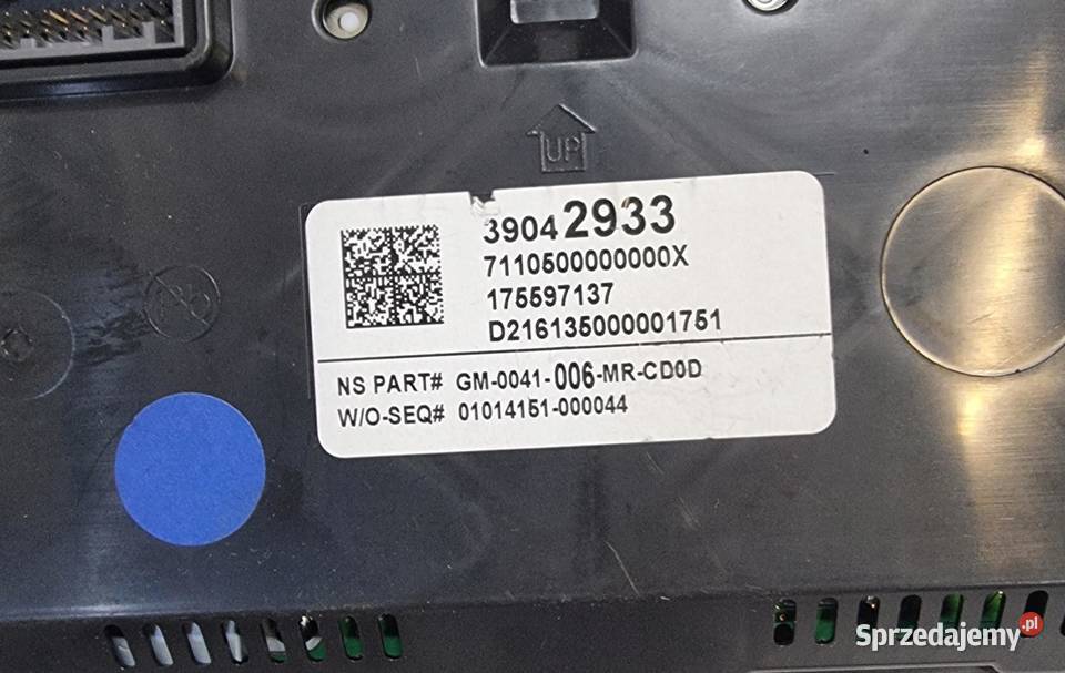 OPEL ASTRA K V LICZNIK ZEGAR ANGLIK UK 39042933 osobowe