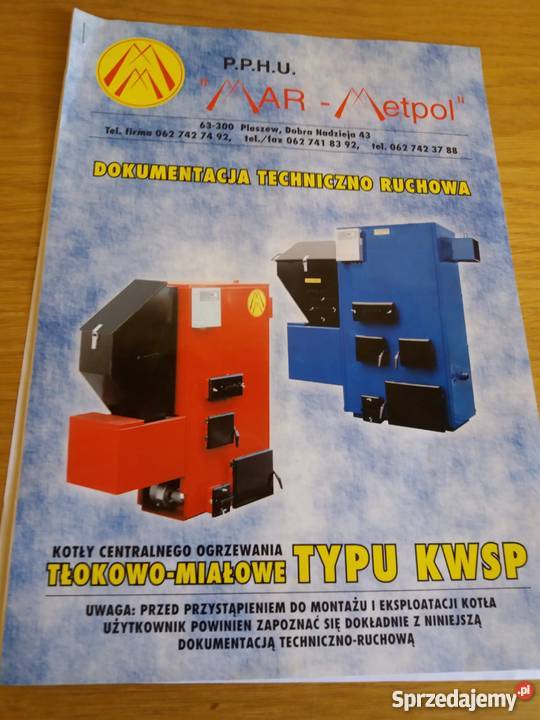Kocioł piec MarMetpol KWSP20 KW Jarocin