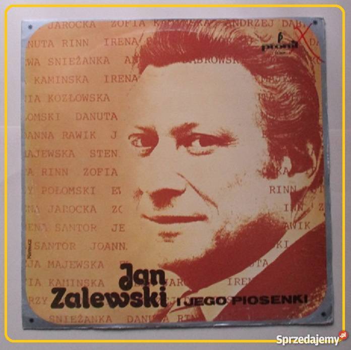 JAN ZALEWSKI i jego piosenkiLPPronit SX 1639 łódzkie Łódź