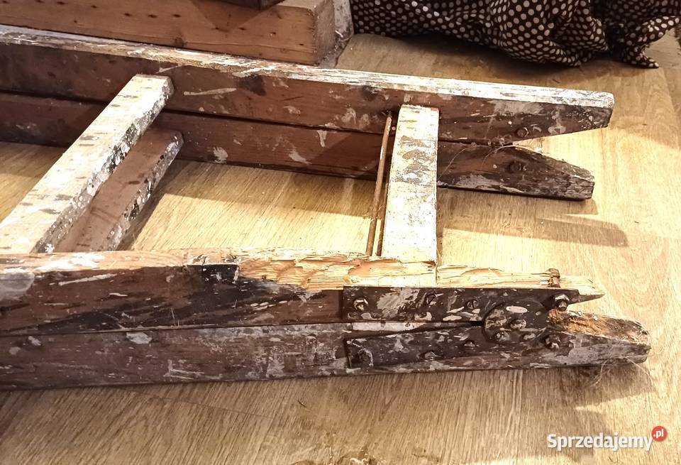 drabina drewniana rozstawna 6 szczeblowa Kraków