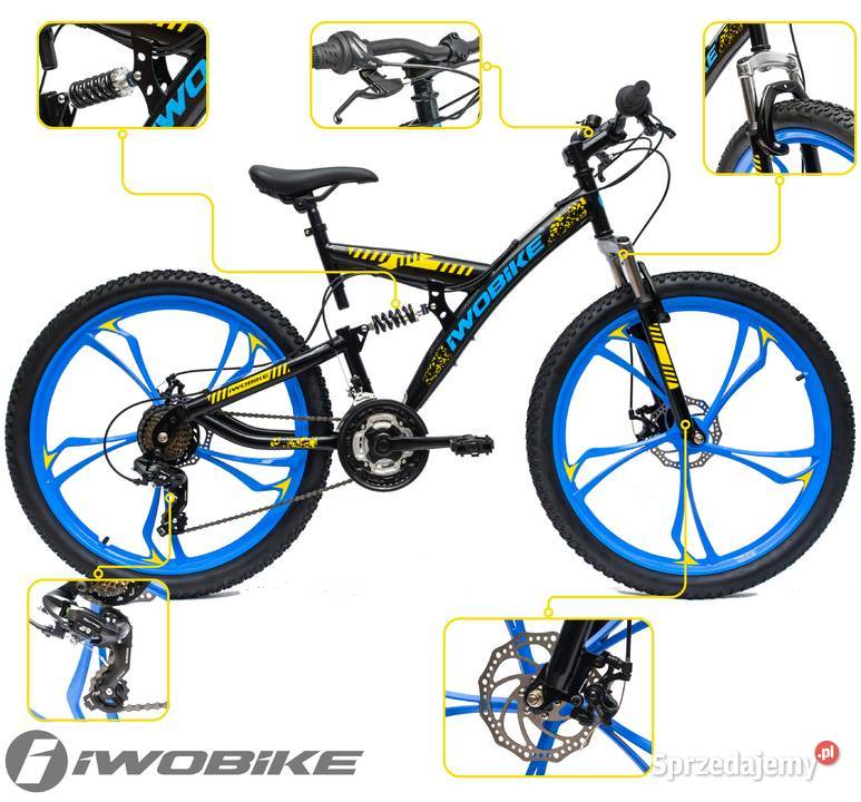 Rower Męski Damski Górski 26 IWOBIKE Shimano MTB Górskie, MTB