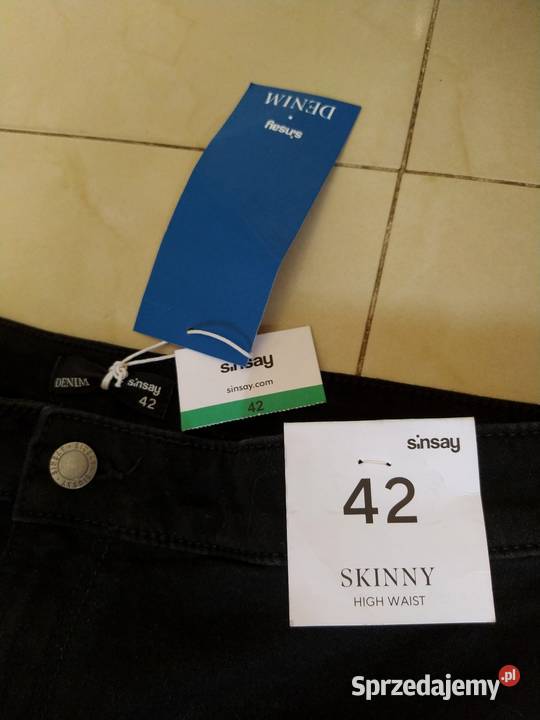 Sinsay 42 skiny high waist spodnie Kraków sprzedam