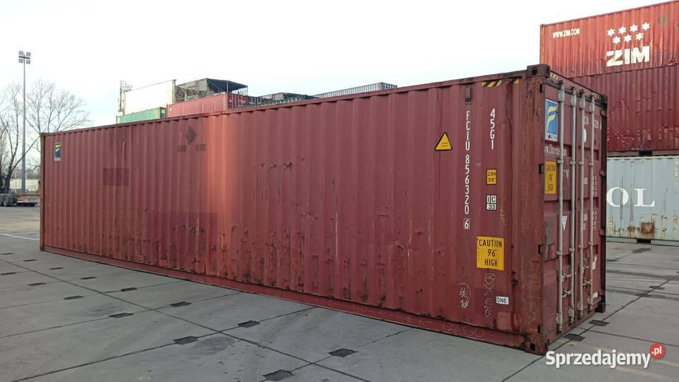 Kontener morski używany 40 HC 12 metrowy Pewny kujawsko-pomorskie Toruń