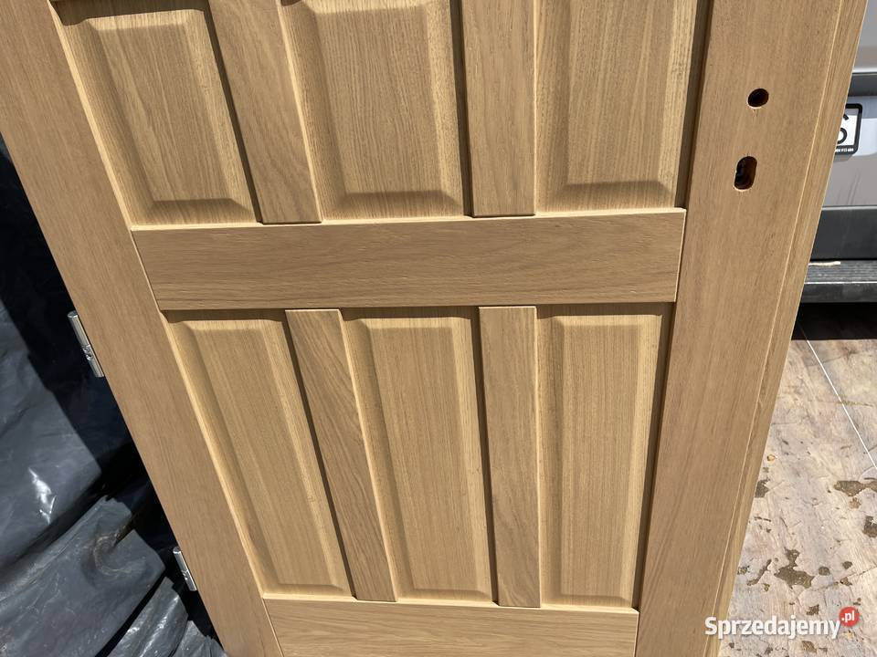 Drzwi zewnętrzne drewniane NA KAŻDY WYMIAR CAŁA 98cm Rzeszów