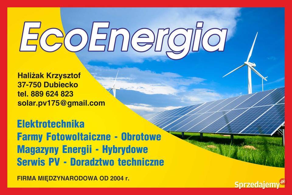 instalacje Przemysłowe 10kw 35000 netto z Dubiecko