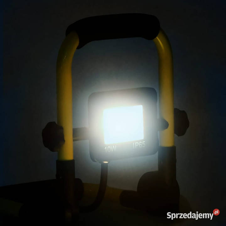 Reflektor LED z uchwytem 10 W zimne białe Warszawa sprzedam