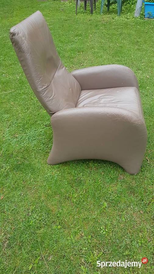fotel relax skóra z podnóżkiem rozkładany z USA Dargikowo