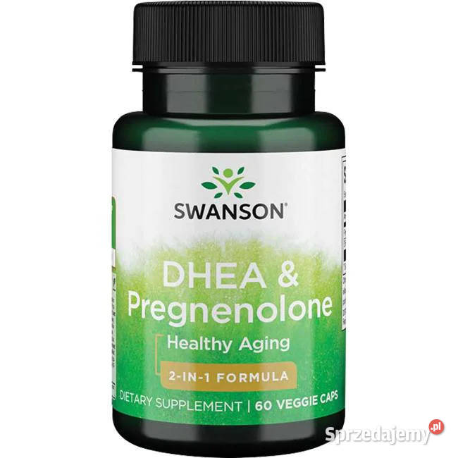 DHEA 25mg Pregnenolon 100mg 60kaps SWANSON Poznań