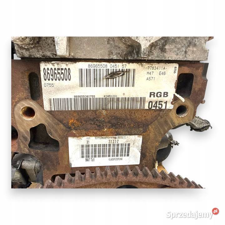SILNIK M47D20 BMW E46 20 D DIESEL 150 LIFT 204D4 osobowe Chełm