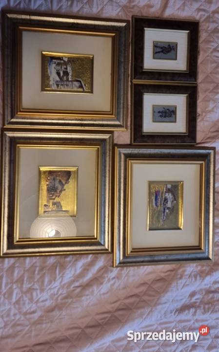 Prodam kartiny srebra 925 proby pozolota Gliwice