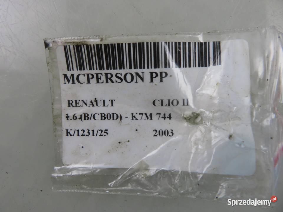 MCPERSON PRAWY PRZEDNI RENAULT CLIO II 16