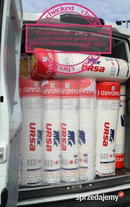 Wełna mineralna NAJLEPSZE CENY RÓŻNE GRUBOŚCI sprzedam