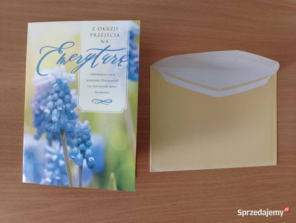 Kartka okolicznościowa z okazji przejścia na Oborniki sprzedam