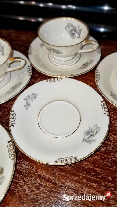 Unikatowy zestaw do Espresso KRONBavaria Porcelana i szkło lubelskie Nałęczów sprzedam