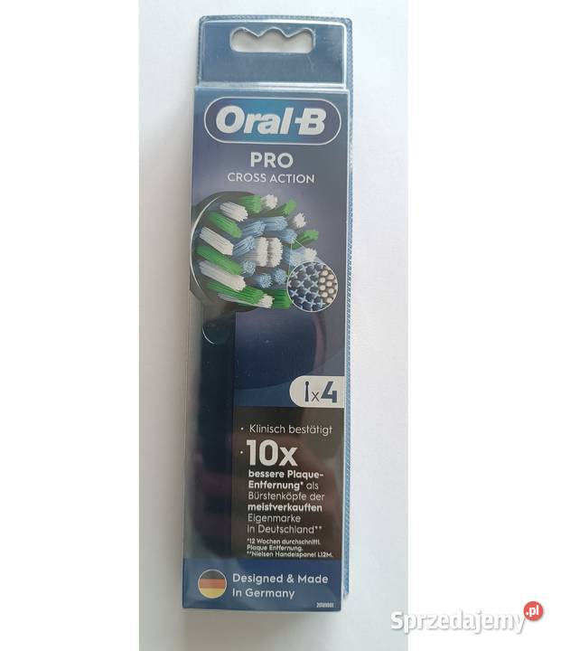 Oryginalne Końcówki OralB Pro CrossAction Czarne podlaskie Białystok